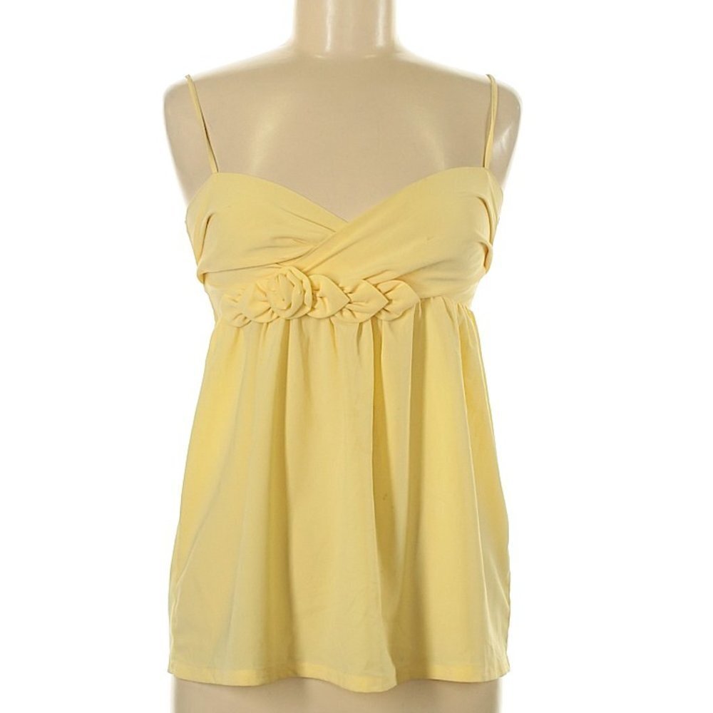 H&M Yellow Spaghetti‎ Strap Top Size 6 Medium